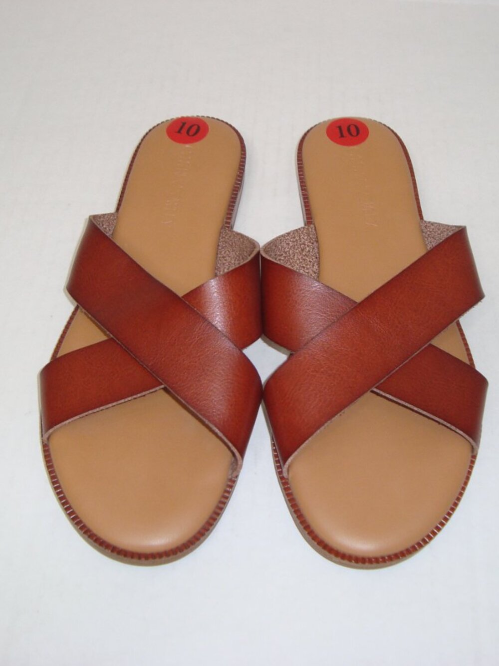 NEW CYNTHIA ROWLEY Libra Criss-Cross Vegan Leather Sandals